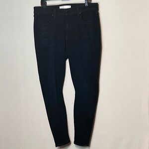 AYR The One Love Blue Jeans Size 20R Stretch High Rise Straight Leg L.A. USA.